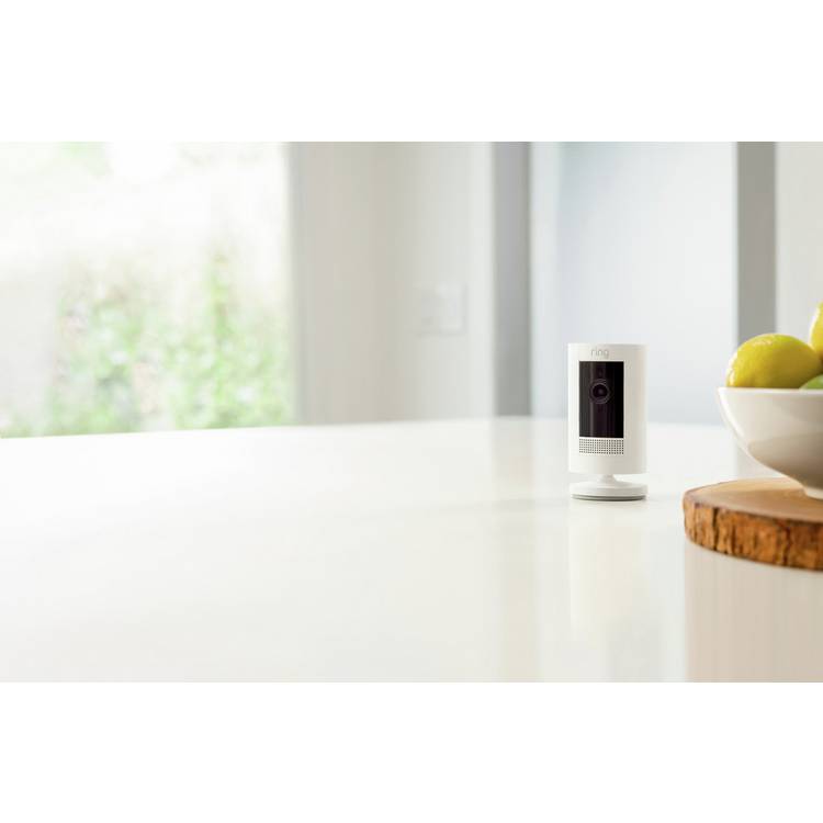 Ring Stick Up Cam Battery white indoor outdoor security camera (British brand)
