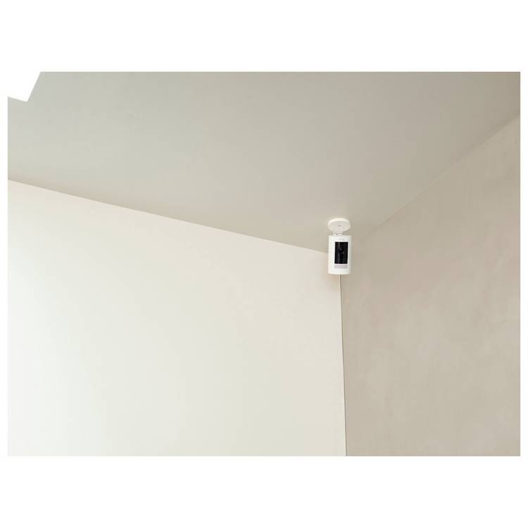 Ring Stick Up Cam Battery white indoor outdoor security camera (British brand)