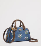 Valentino Garavani denim VLogo Signature top-handle bag 11x19x4cm, imported from the UK