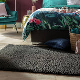 Argos Habitat Cosy Black Shaggy Rug - 80x150cm- Buy online at McGrocer