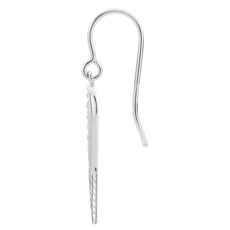 Revere silver wing drop earrings, UK version