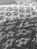 Glow in the dark football duvet cover and pillowcase set, UK version