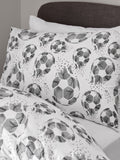 Glow in the dark football duvet cover and pillowcase set, UK version