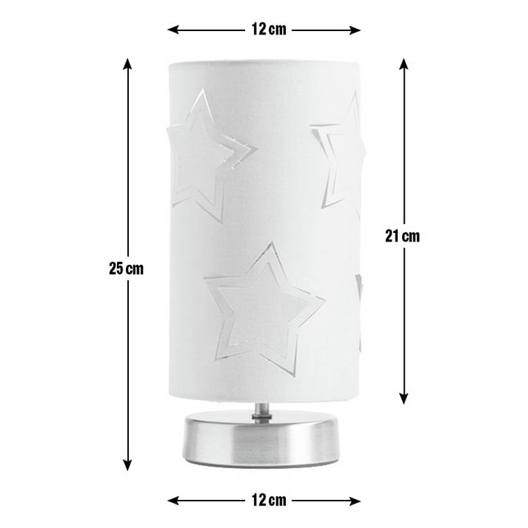 Argos Home star cut out table lamp grey (British brand)