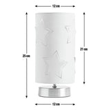 Argos Home star cut out table lamp grey (British brand)
