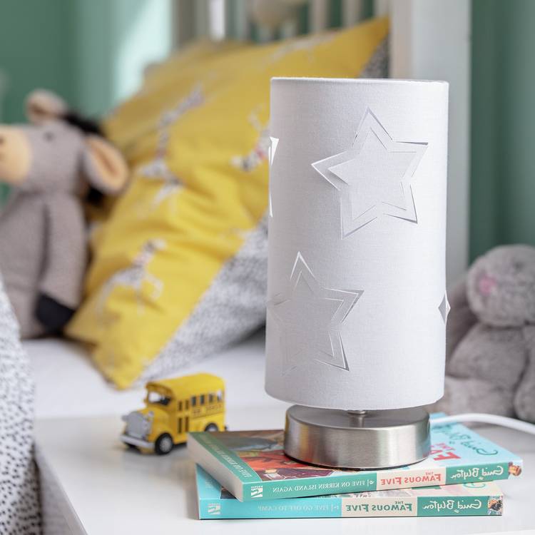 Argos Home star cut out table lamp grey (British brand)