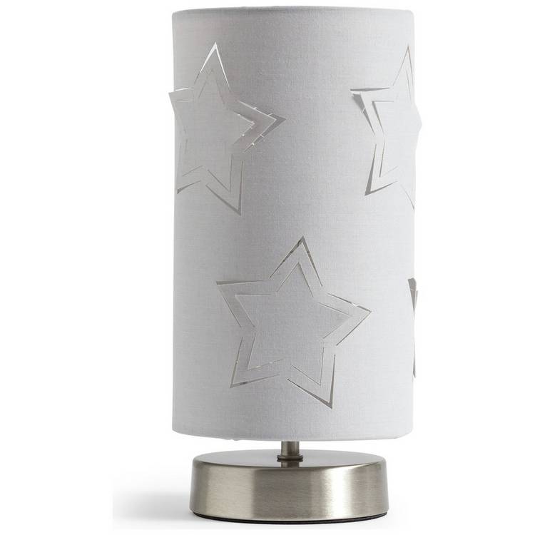 Argos Home star cut out table lamp grey (British brand)