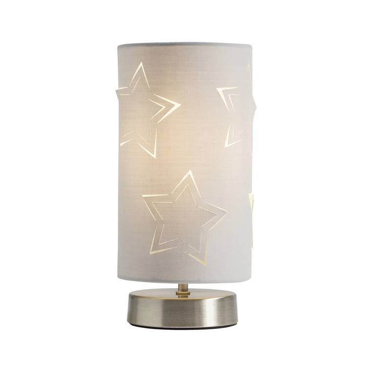 Argos Home star cut out table lamp grey (British brand)
