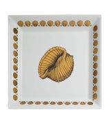 Harrods Fornasetti Square Giro di Conchiglie Plate 20cm x 20cm- Buy online at McGrocer