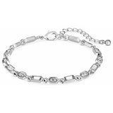 Argos Lipsy Silver Coloured Baguette Square Glass Bracelet 18cm- Buy online at McGrocer