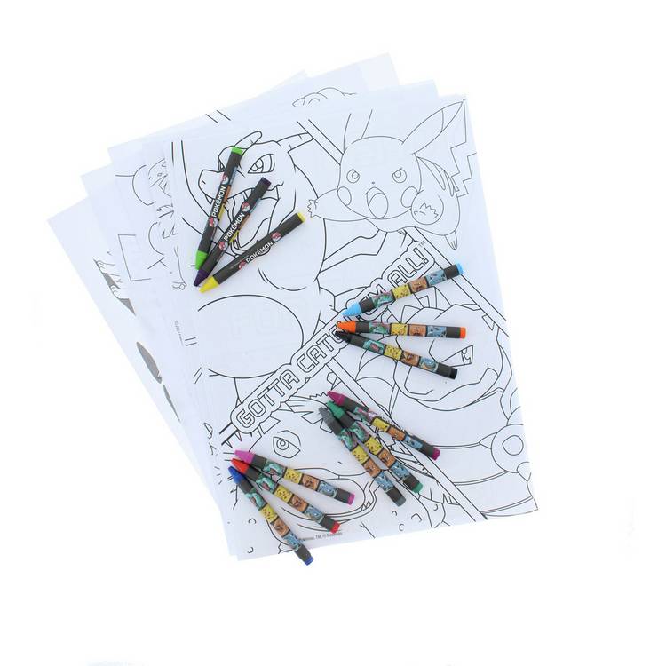 Pokémon large art colouring set, UK version