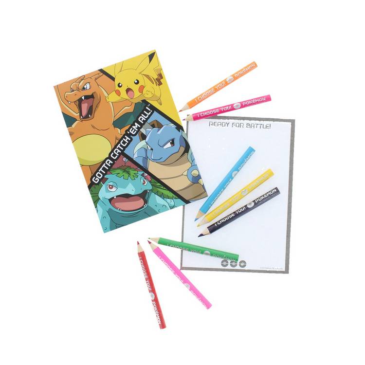 Pokémon large art colouring set, UK version