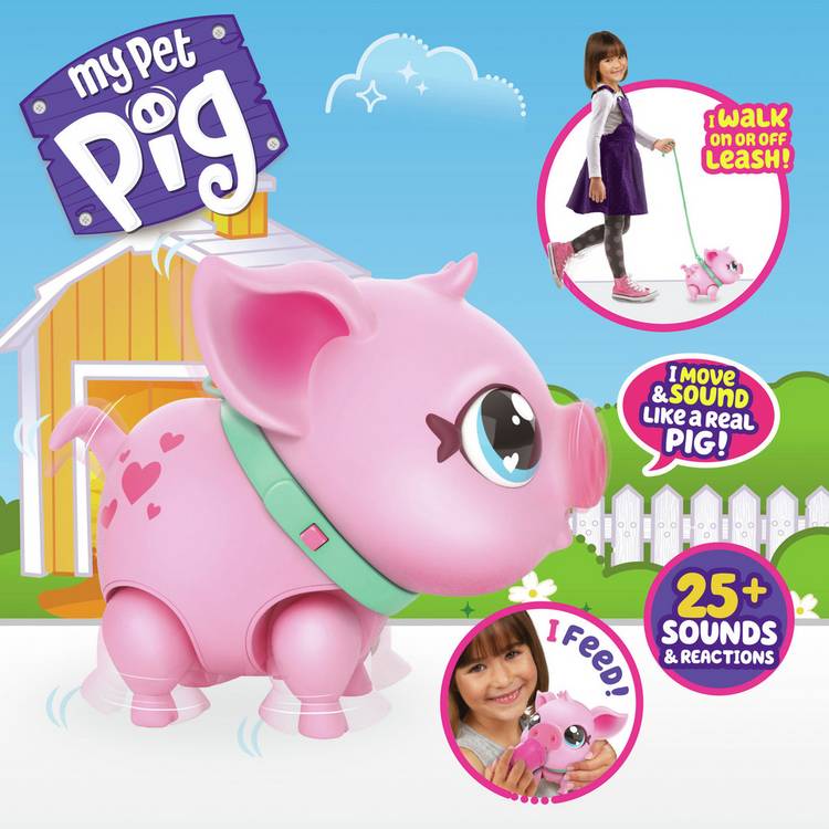 Little Live Pets Piggly Pig walking toy - British product
