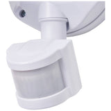 Zinc Twin LED PIR floodlight white outdoor light, imported from the UK