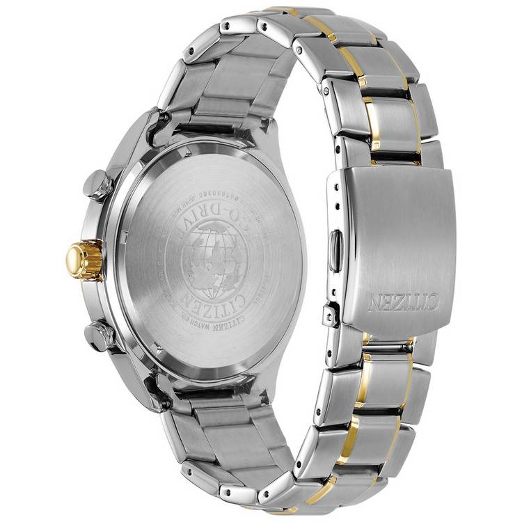 Citizen men's Eco-Drive watch with blue dial 47mm - British product