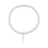 Revere sterling silver stretchable bracelet with wing pendant (British brand)