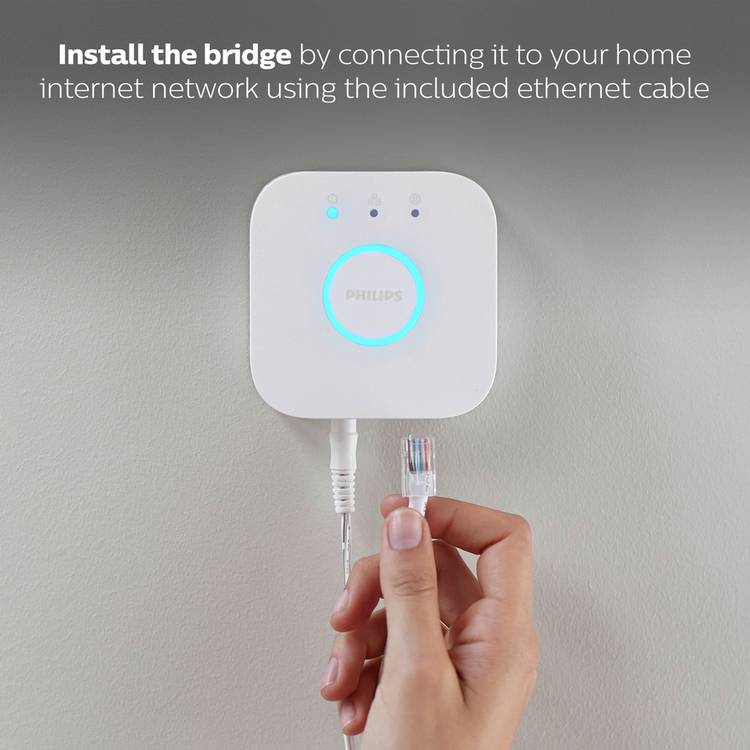Philips Hue Smart Lighting Bridge hub, imported from the UK