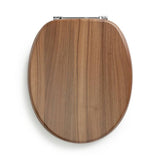 Argos Home wood effect toilet seat brown, imported from the UK