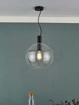 Next Dar Lighting Black Zulu Ceiling Light Pendant 52-140cm x 35cm- Buy online at McGrocer
