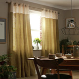 Habitat lined eyelet curtains natural 117x137cm, imported from the UK