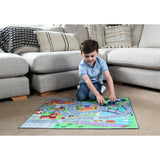 Chad Valley dual sided car mat with 2 cars - British product