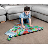 Chad Valley dual sided car mat with 2 cars - British product