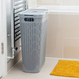 Addis laundry basket slimline light grey 40L, UK version