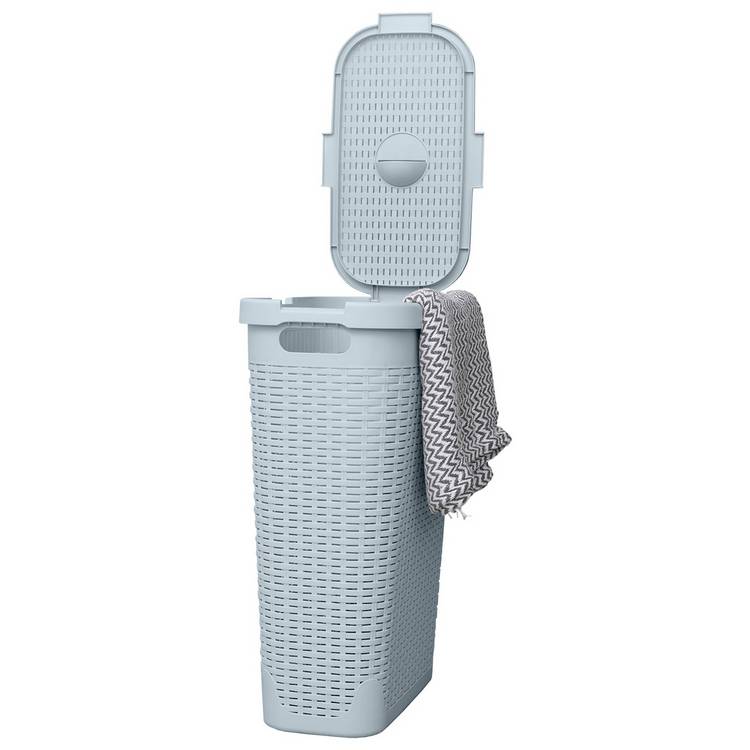 Addis laundry basket slimline light grey 40L, UK version