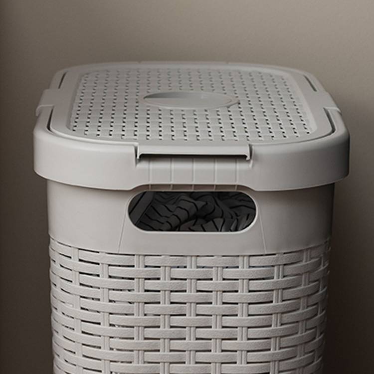 Addis laundry basket slimline light grey 40L, UK version