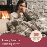 Dreamland faux fur husky heated throw large, UK version