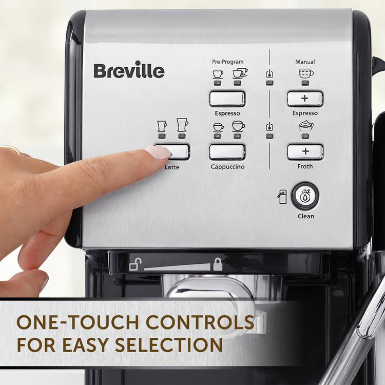 Breville One-Touch espresso coffee machine black - British product