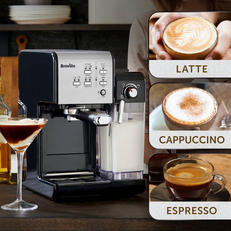 Breville One-Touch espresso coffee machine black - British product