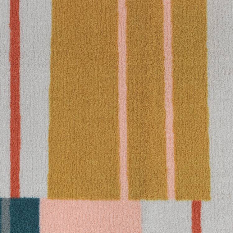 Argos Home abstract stripe coral rug 120x170cm, imported from the UK