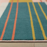 Argos Home abstract stripe coral rug 120x170cm, imported from the UK