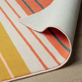 Argos Home abstract stripe coral rug 120x170cm, imported from the UK