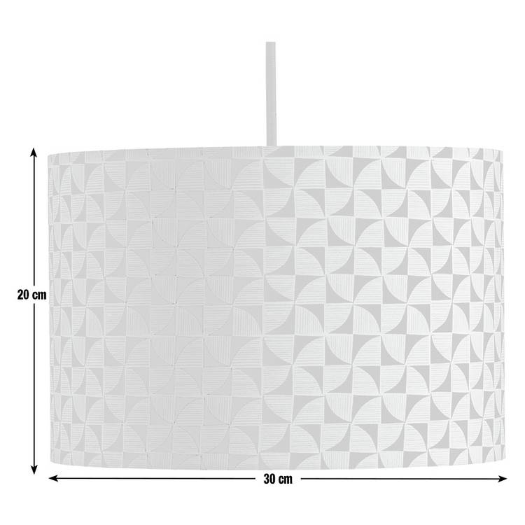 Habitat green geometric lampshade 30cm, imported from the UK