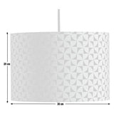 Habitat green geometric lampshade 30cm, imported from the UK