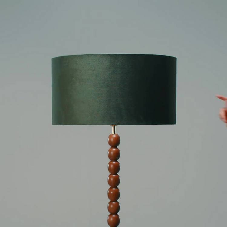 Habitat green geometric lampshade 30cm, imported from the UK