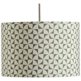 Habitat green geometric lampshade 30cm, imported from the UK