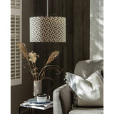 Habitat green geometric lampshade 30cm, imported from the UK