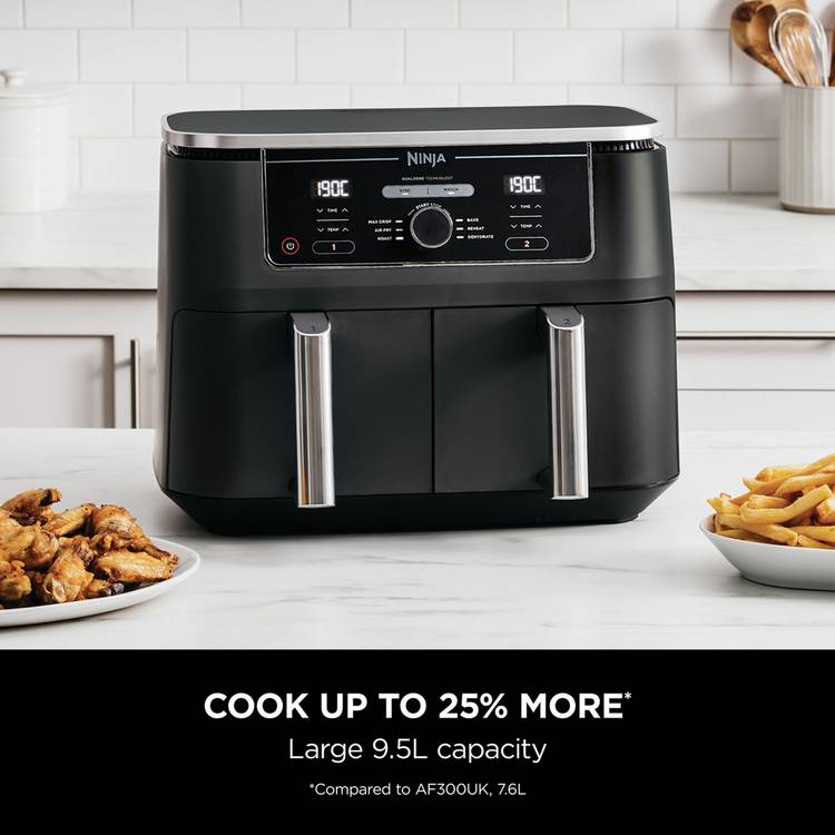 Ninja Foodi MAX dual zone air fryer 9.5L, UK version