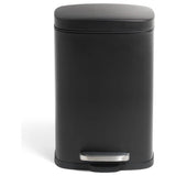 Argos Argos Home 5 Litre Rectangular Pedal Bin - Black- Buy online at McGrocer