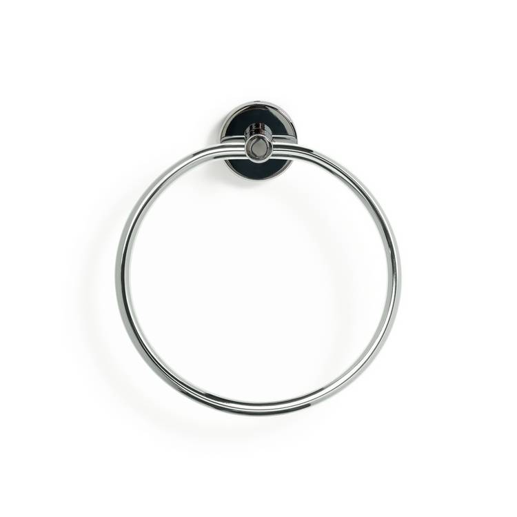 Habitat chrome wall mounted towel ring compact size UK version