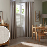 Argos Habitat Blackout Eyelet Curtains Oatmeal 117x137cm- Buy online at McGrocer