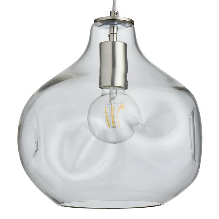 Habitat Ori dimple glass pendant 28cm (British brand)