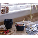 Habitat blue stoneware cereal bowl set - British product