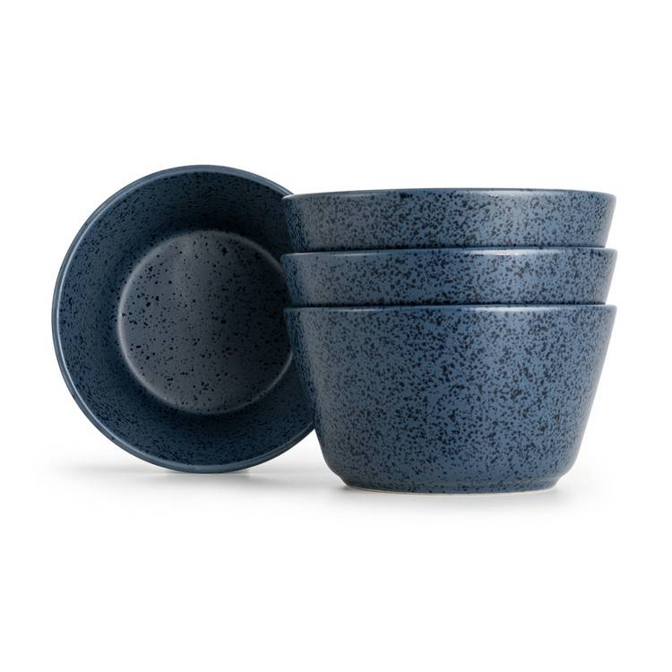 Habitat blue stoneware cereal bowl set - British product