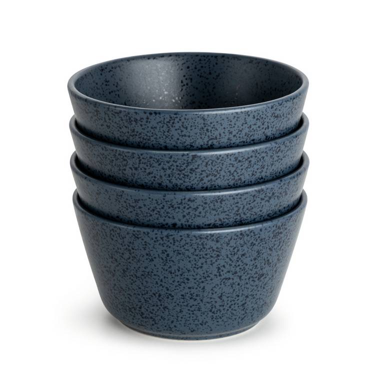 Habitat blue stoneware cereal bowl set - British product