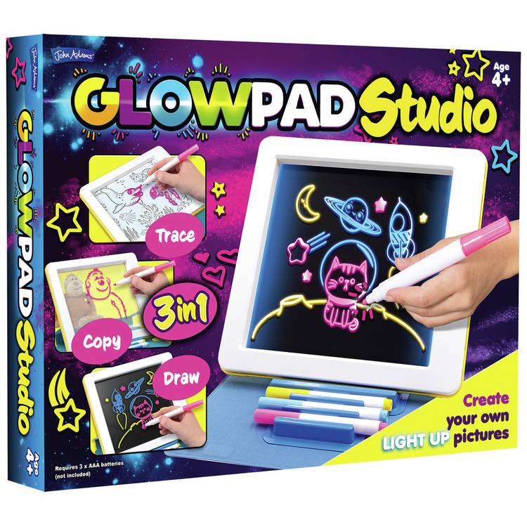 John Adams Glowpad 3 in 1 drawing studio (British brand)