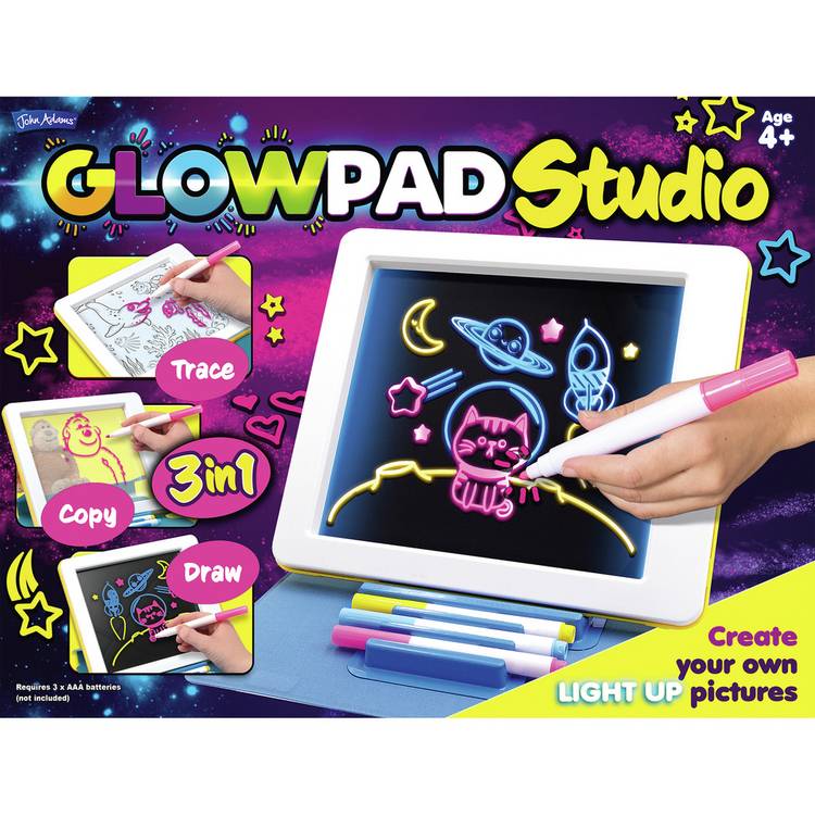 John Adams Glowpad 3 in 1 drawing studio (British brand)